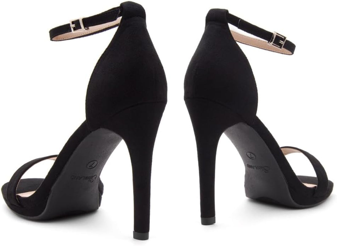 Women’S High Heels – Open Toe Stiletto Heels with Adjustable Ankle Strap | Dressy Sexy Strappy Heeled Sandals for Wedding, Prom, Party & Evening Wear