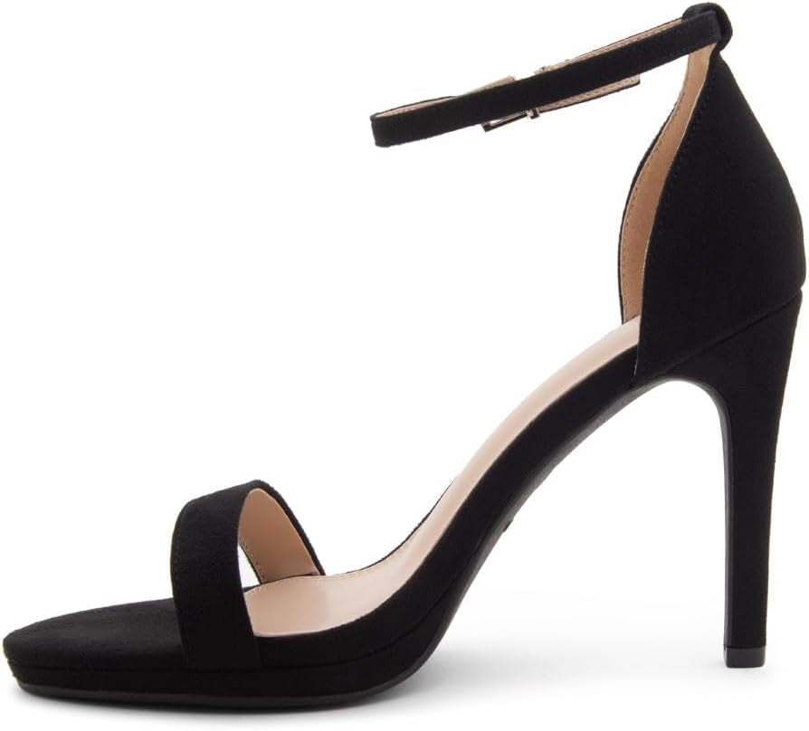 Women’S High Heels – Open Toe Stiletto Heels with Adjustable Ankle Strap | Dressy Sexy Strappy Heeled Sandals for Wedding, Prom, Party & Evening Wear