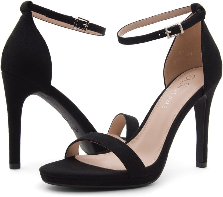 Women’S High Heels – Open Toe Stiletto Heels with Adjustable Ankle Strap | Dressy Sexy Strappy Heeled Sandals for Wedding, Prom, Party & Evening Wear